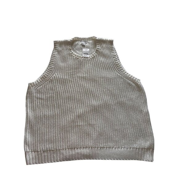 J.Crew Factory Women's Sweater Vest Ivory Size XXL - Picture 3 of 9
